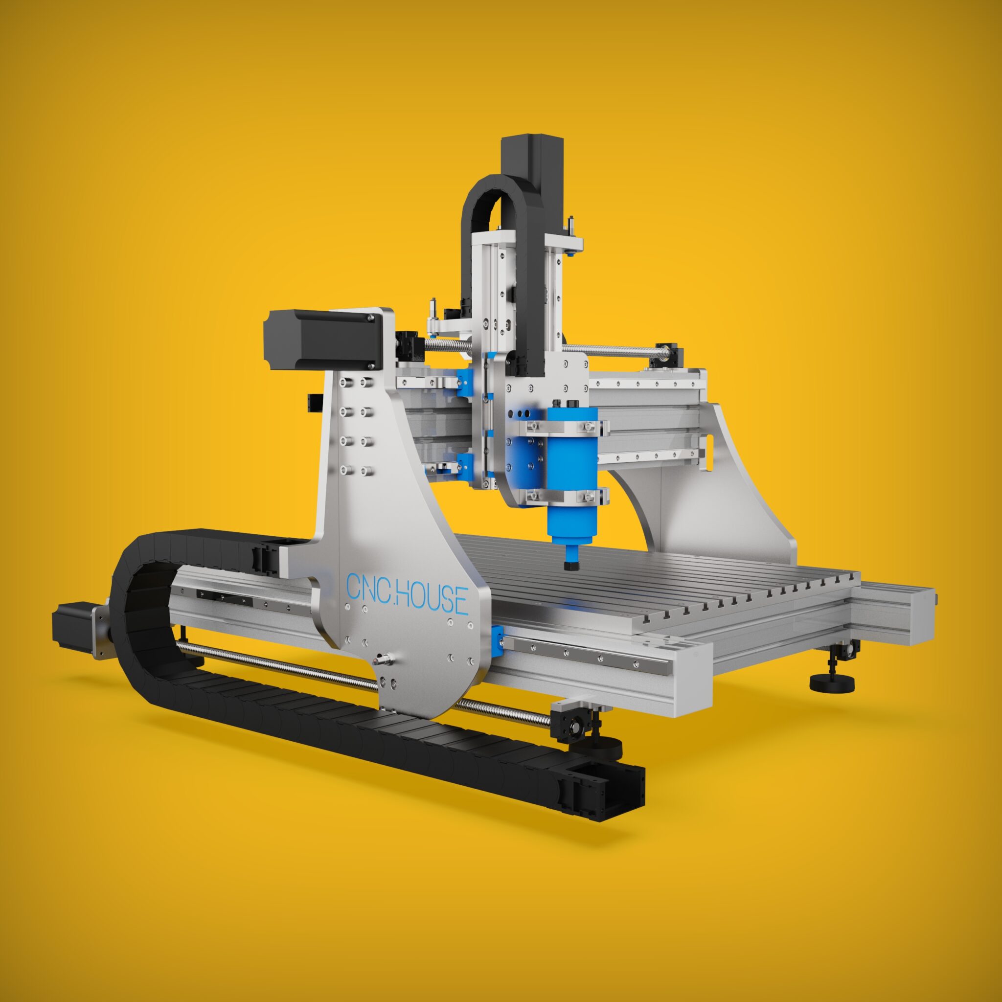 Pro Line CNC Milling Machine 3D Model: Industrial-Strength Precision for DIY Assembly