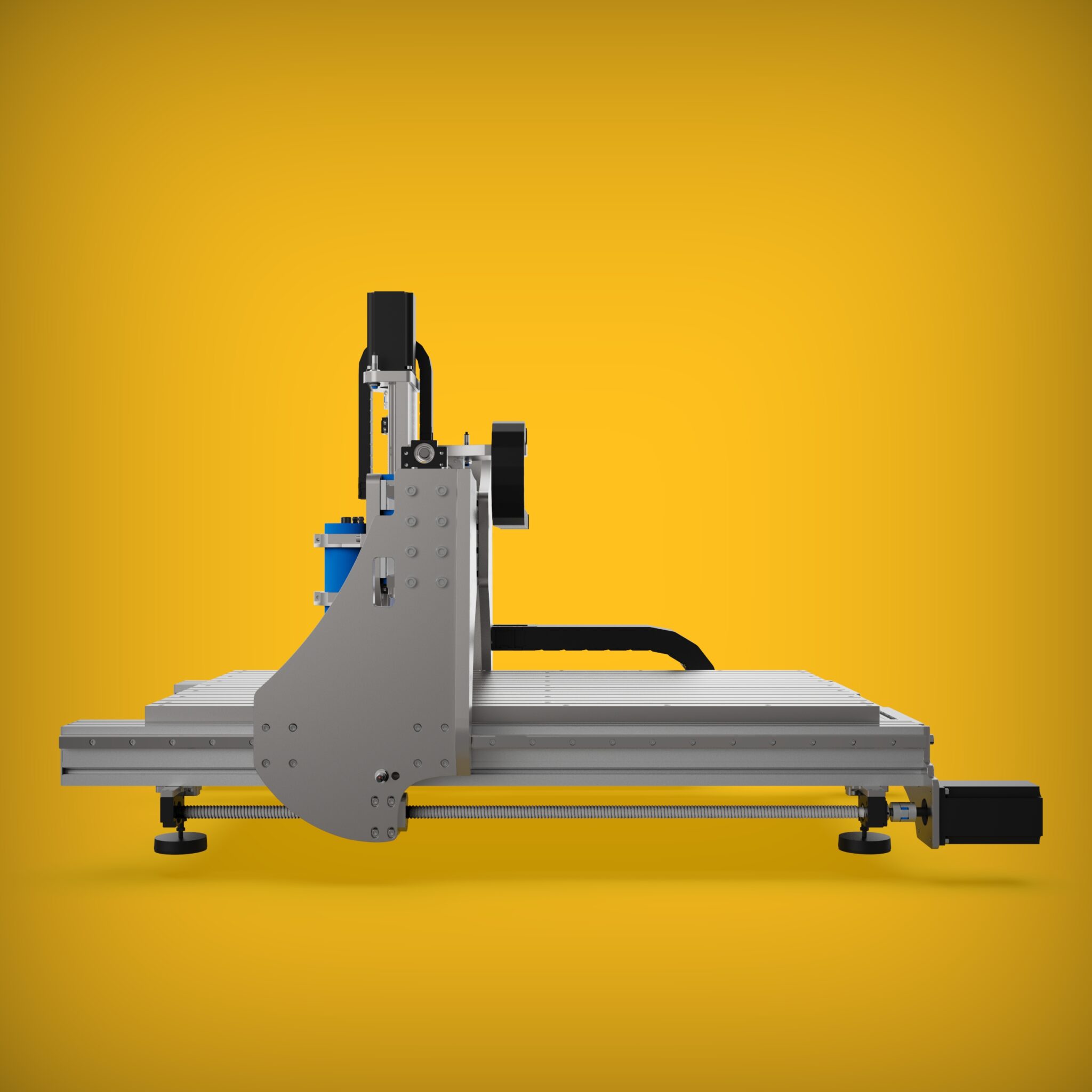 Pro Line CNC Milling Machine 3D Model: Industrial-Strength Precision for DIY Assembly