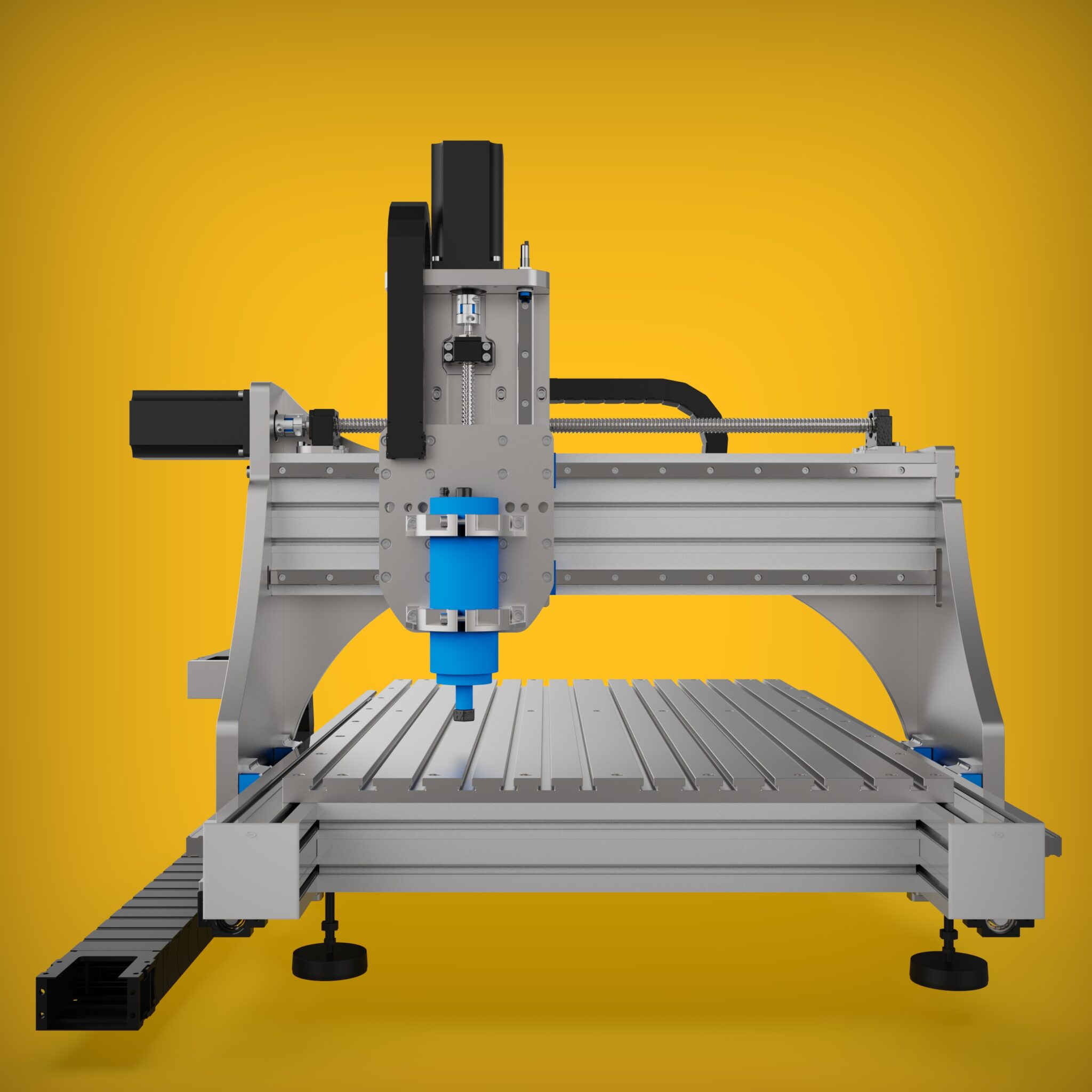 Pro Line CNC Milling Machine 3D Model: Industrial-Strength Precision for DIY Assembly