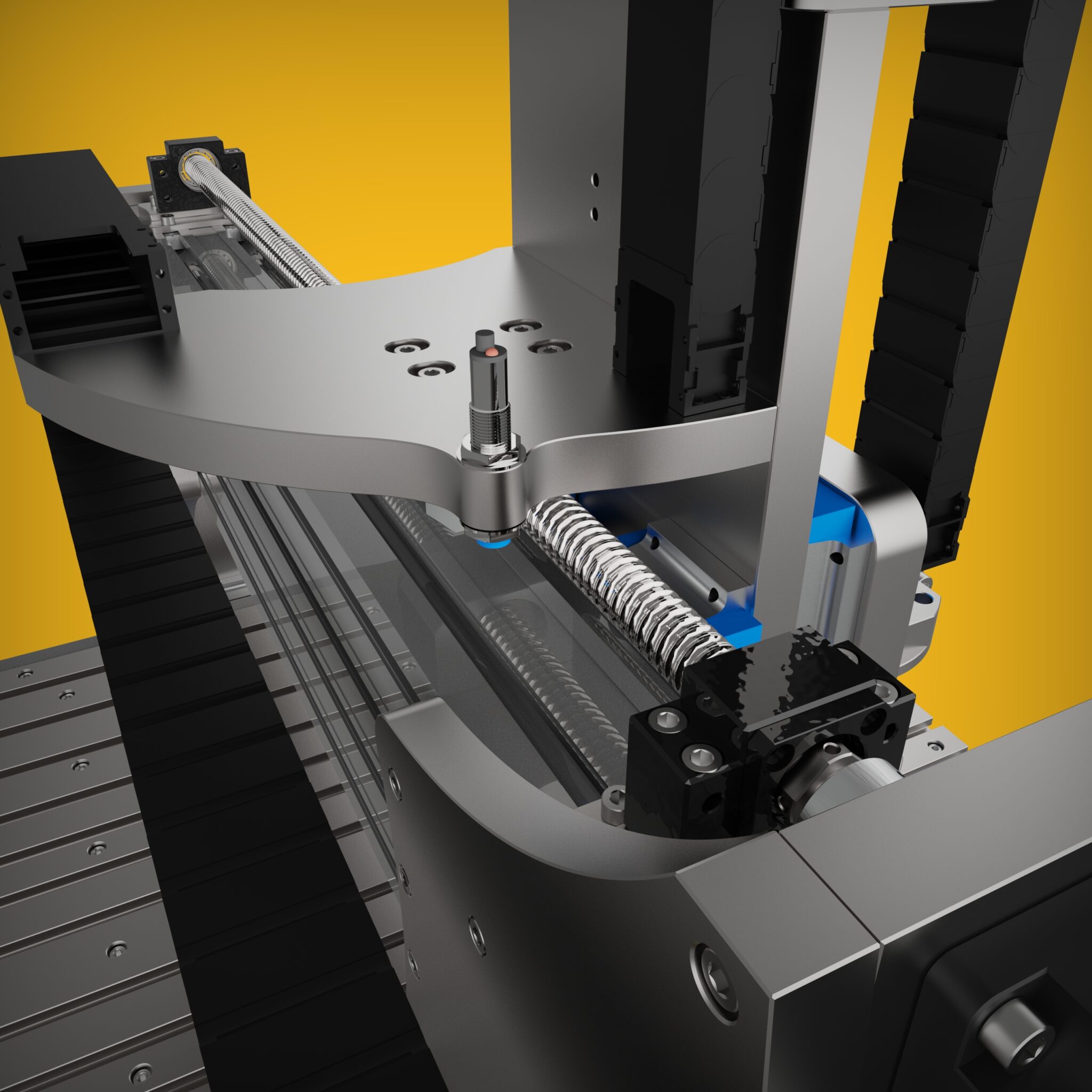 Pro Line CNC Milling Machine 3D Model: Industrial-Strength Precision for DIY Assembly