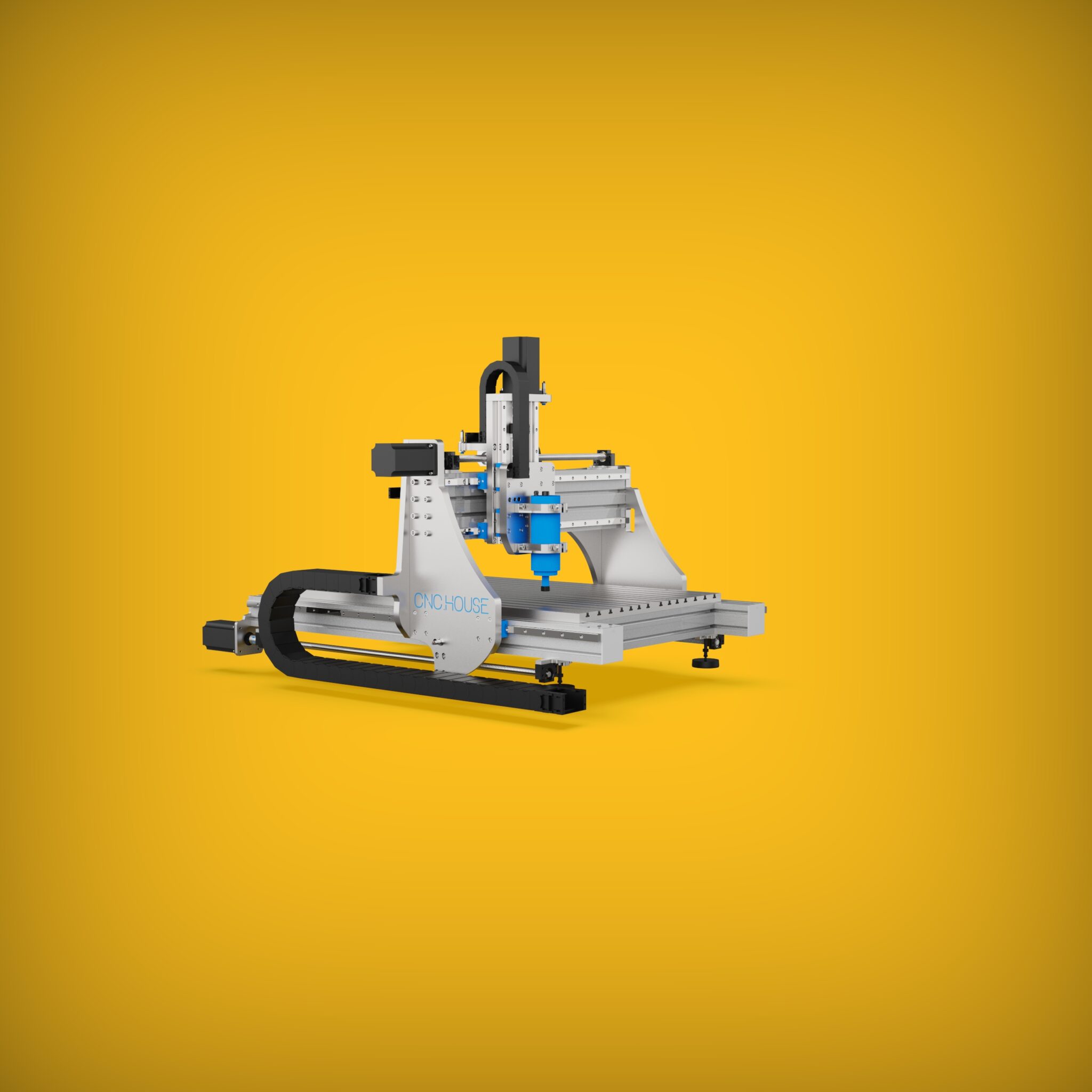 Pro Line CNC Milling Machine 3D Model: Industrial-Strength Precision for DIY Assembly