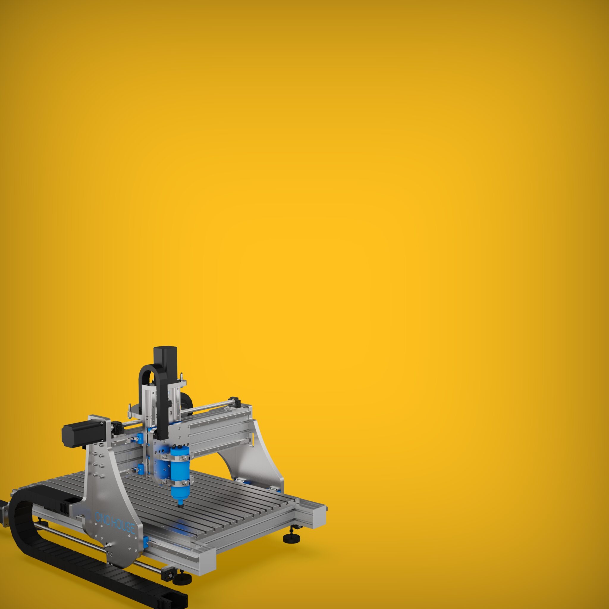 Pro Line CNC Milling Machine 3D Model: Industrial-Strength Precision for DIY Assembly