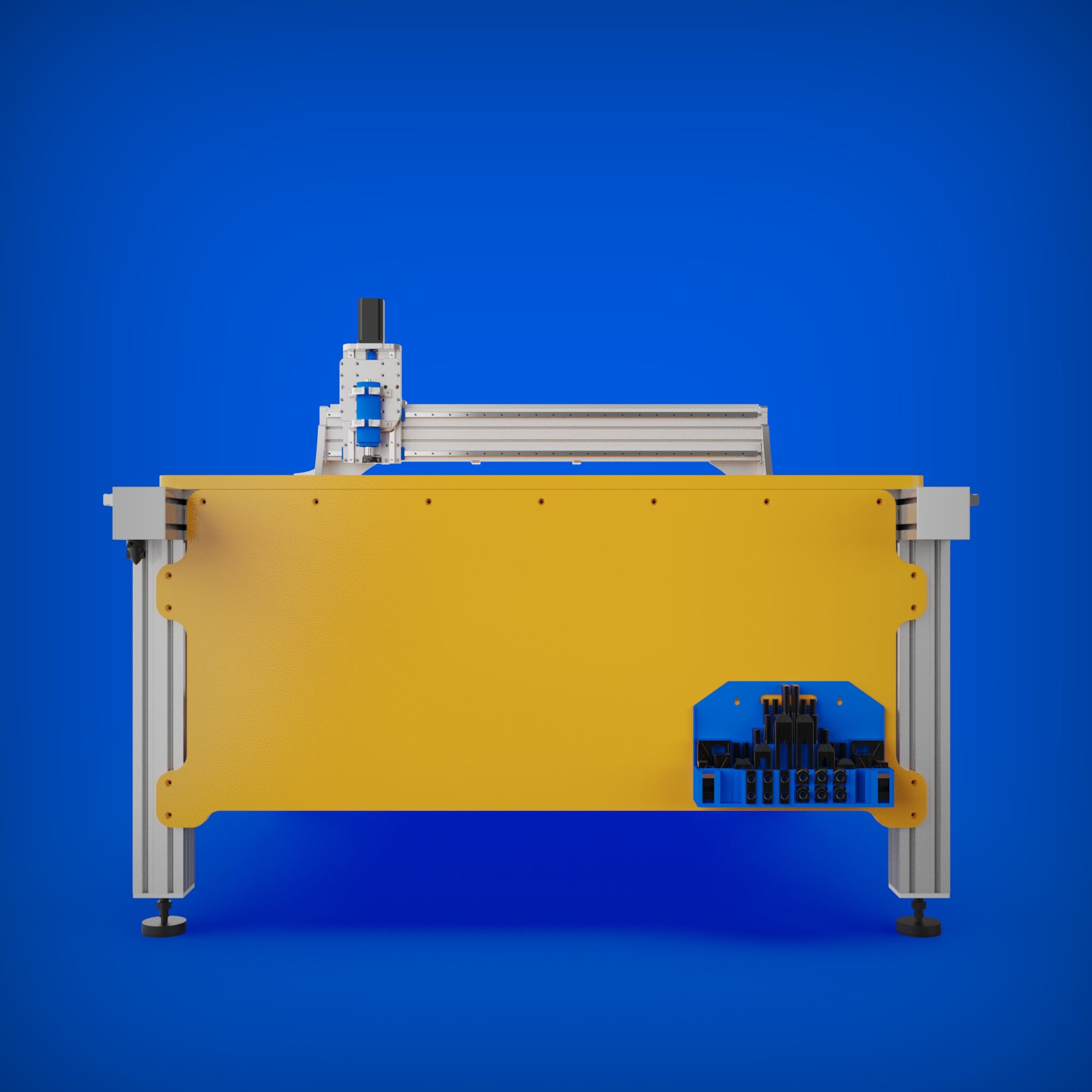 Pro Line CNC Milling Machine 3D Model with Spurgear Racks: Unleashing the Power of Precision
