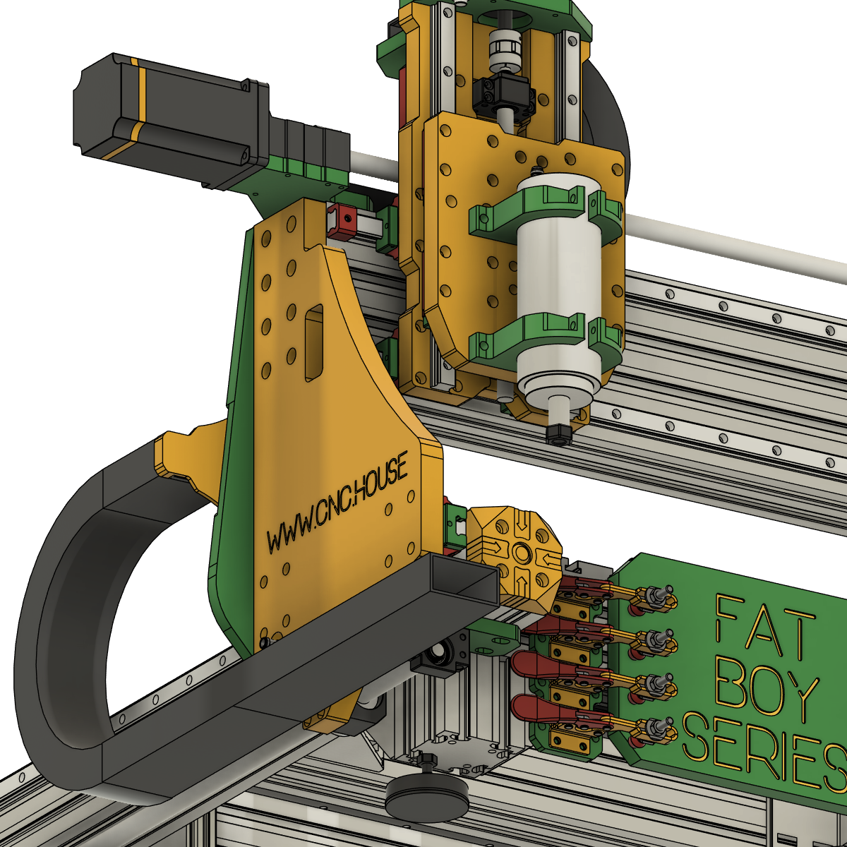 FatBoy CNC Milling Machine 3D Model